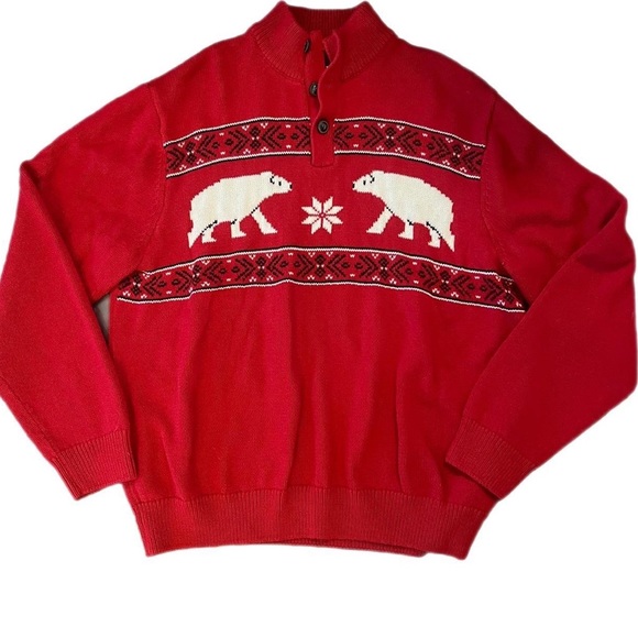Red Polar bear sweater - Picture 1 of 4